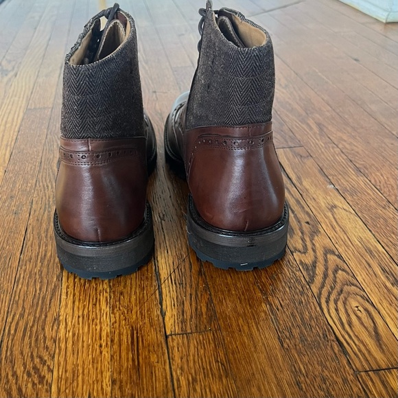 Gordon Rush Brown Leather Brogue Boots - Picture 3 of 8